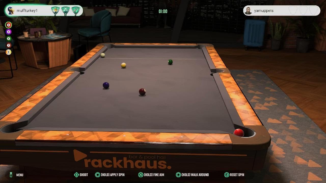 Pure Pool Pro.Superb Bank Shot Sets Me Up 👍🏻