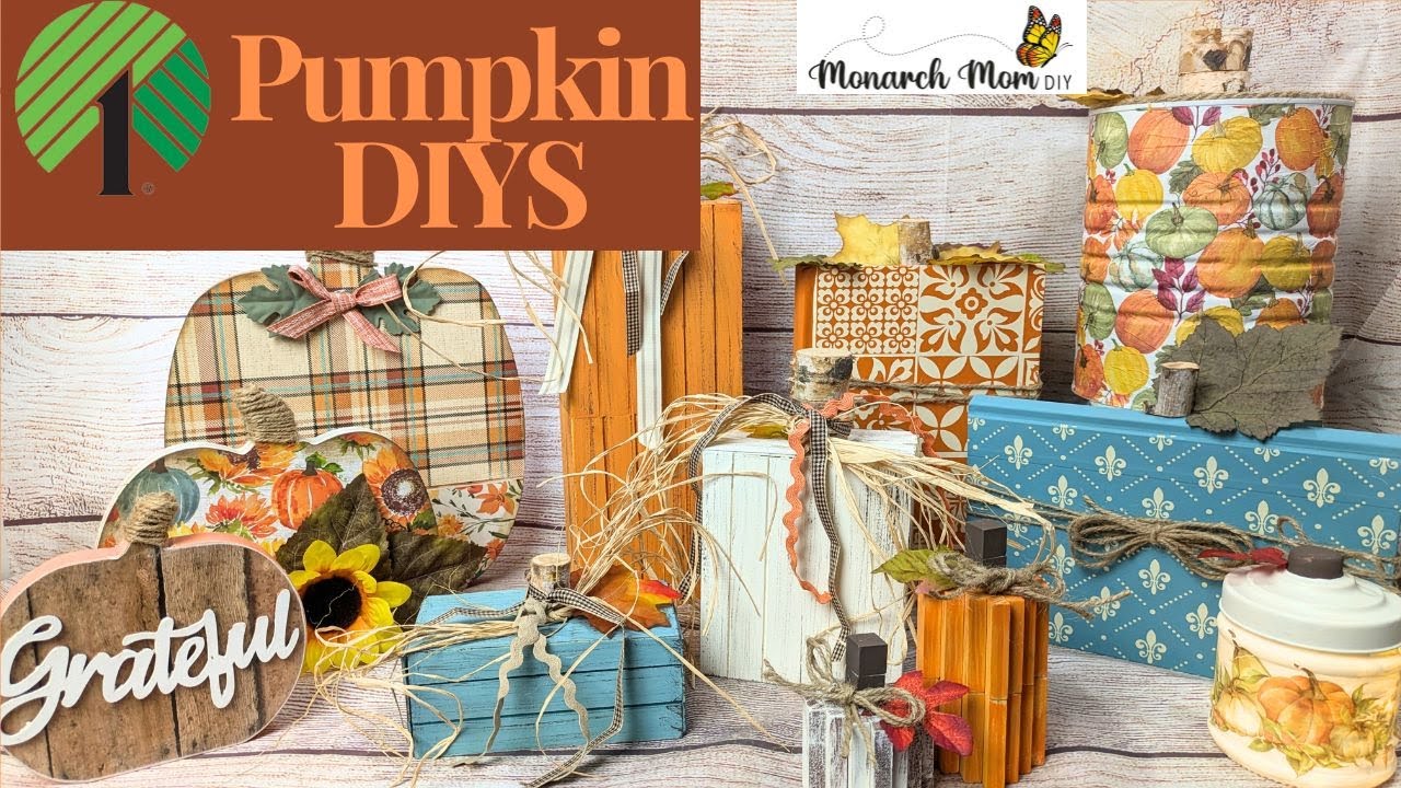 🎃EASY Pumpkin Dollar Tree Fall DIYS | Budget Farmhouse Decor Ideas🎃