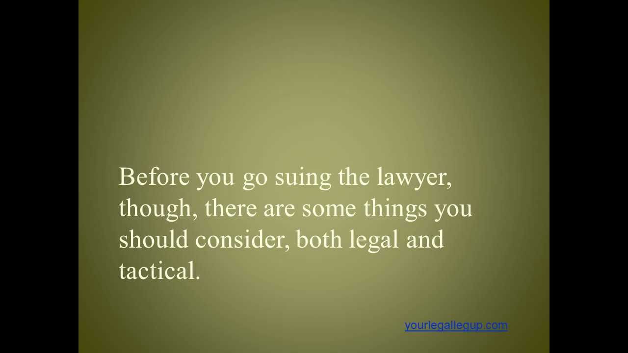 Should You Sue the lawyer? And are THEY the Debt Collectors?