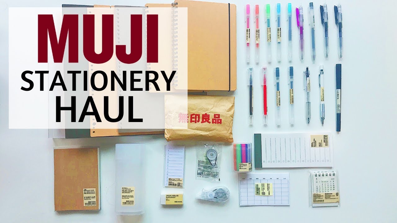MUJI JAPAN STATIONERY HAUL | 2020 | What I bought in Japan | STATIONERY ADDICT | StudyWithKiki