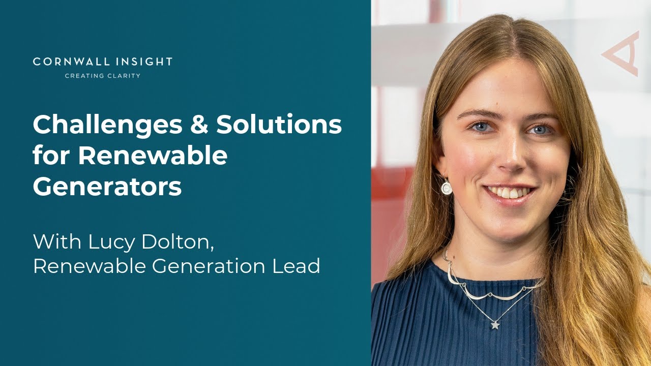 Lucy Dolton - Renewable Generation Lead at Cornwall Insight | Challenges &  Solutions | CI Live 2025