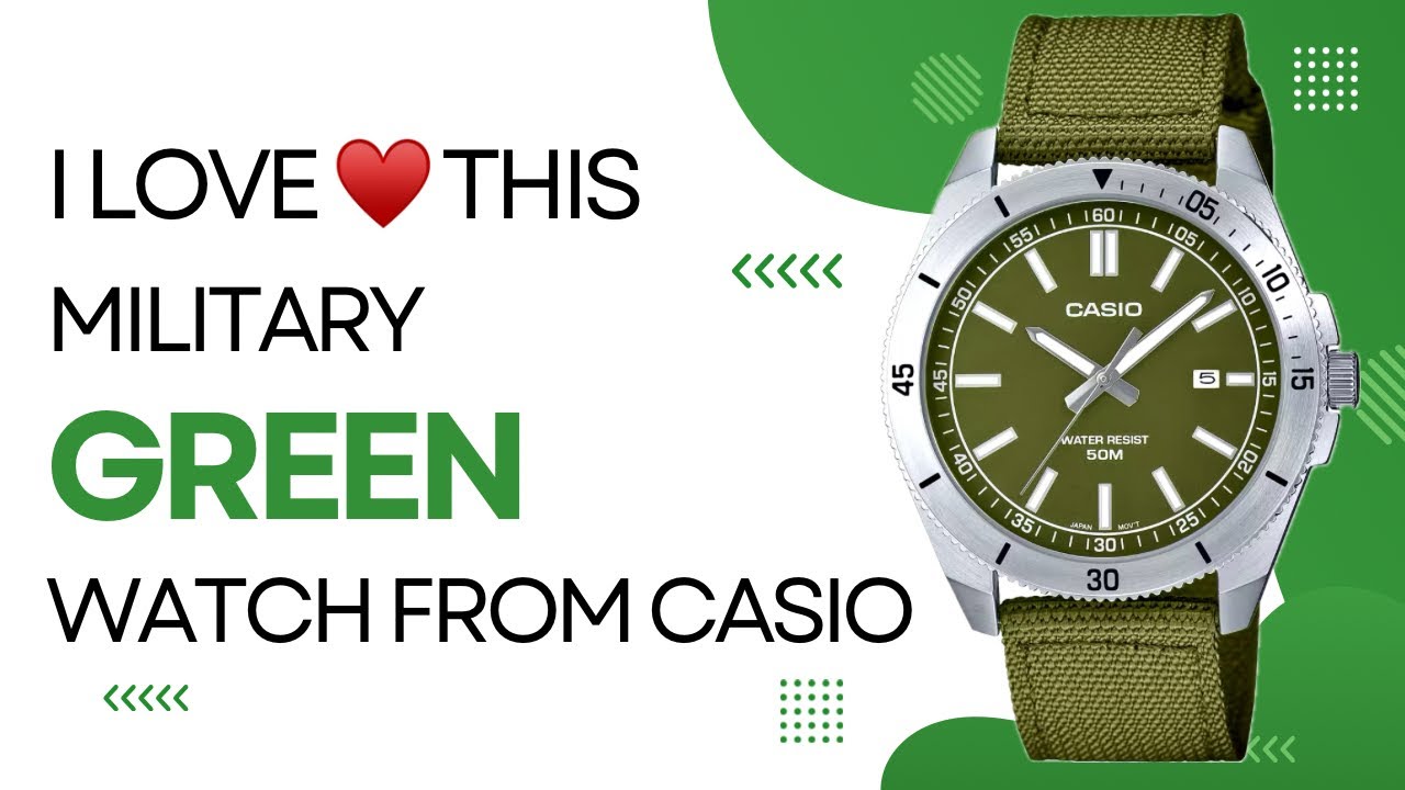 Новинка от Casio: часы MTP-B155C-3EVDF в цвете «милитари-зелёный» #mtpb155c