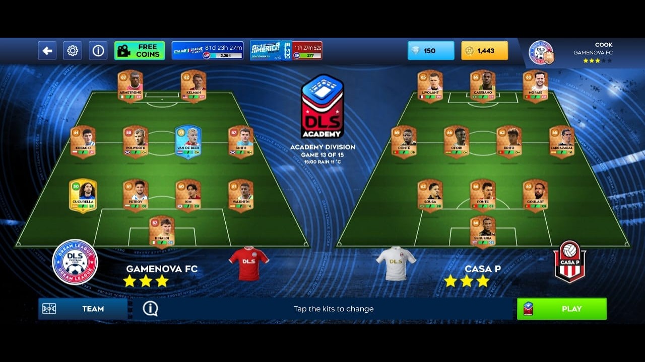Dream League Soccer 2026 | DLS26 | Career Cup | CASA P | Match Video