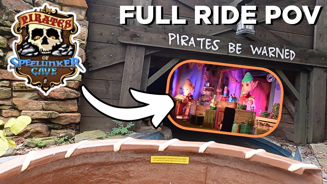 Pirates of Speelunker Cave! - FULL ONRIDE POV - The 2ND BEST Dark Ride in All Six Flags!