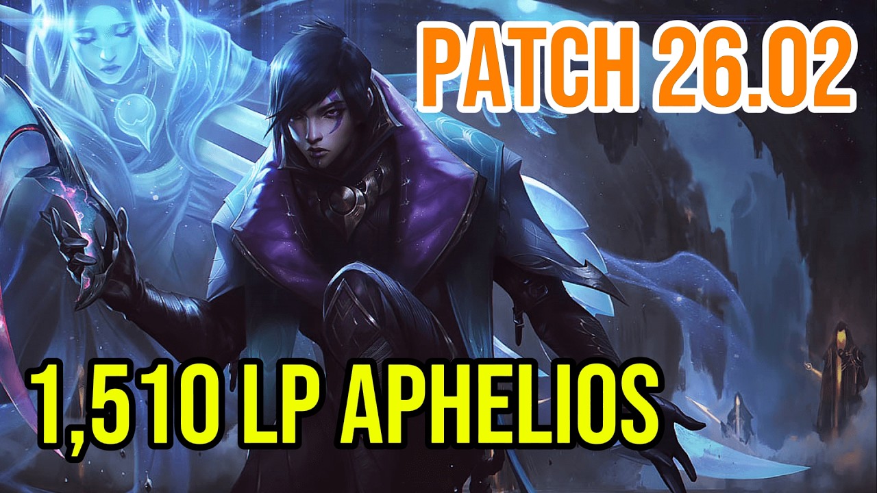 1,510 LP Aphelios ADC Full Gameplay | Challenger | Hans Sama (G2 Esports) | Patch 26.02