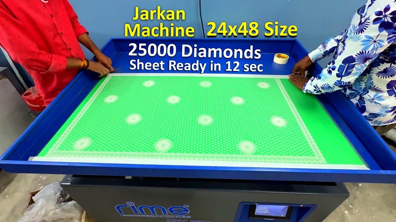 High speed jarkan 24x48 machine sheet ready in just 12sec | 25000 Diamond Sheet | Rime Machines
