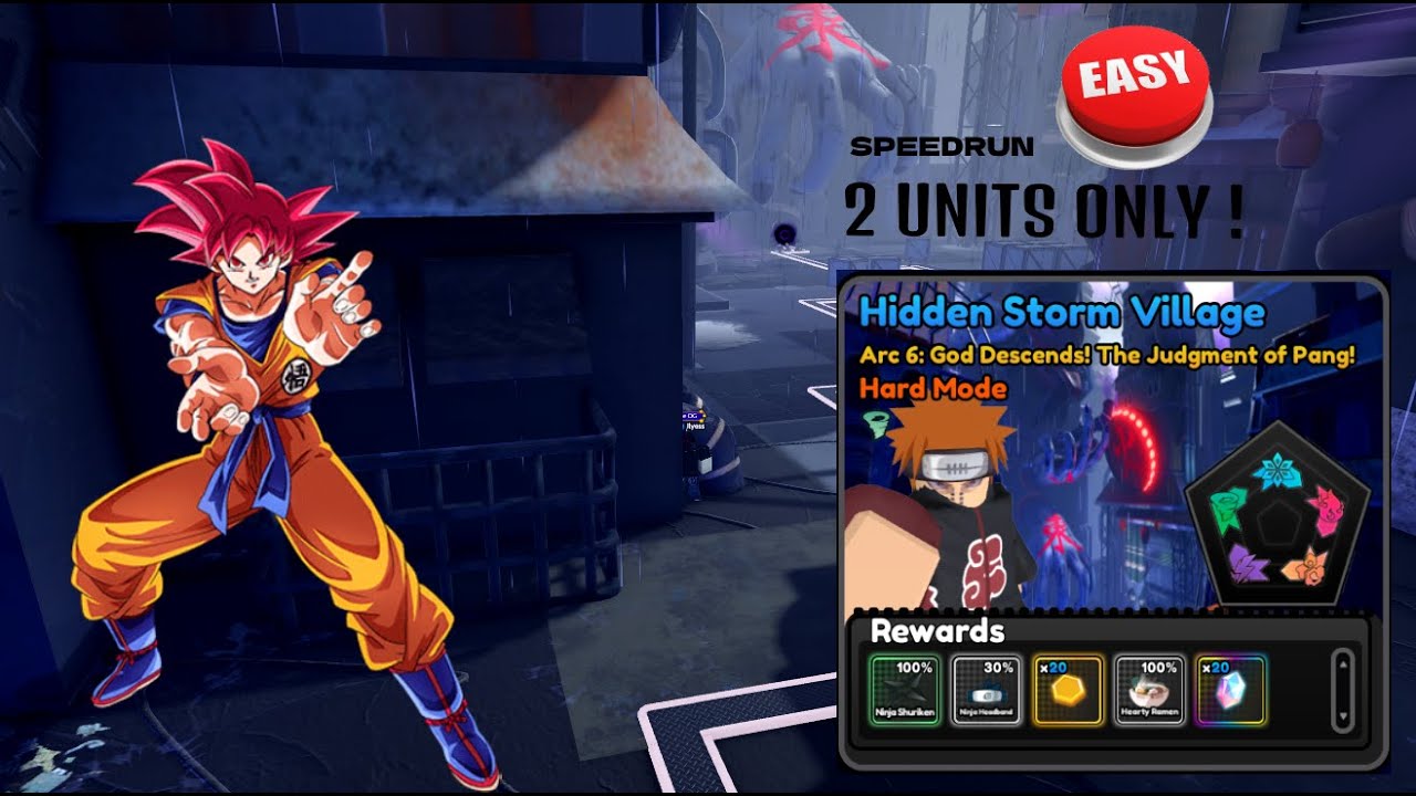 HOW TO SOLO HIDDEN STORM VILLAGE IN HARD DIFFICULTY  (2 UNITS ONLY)