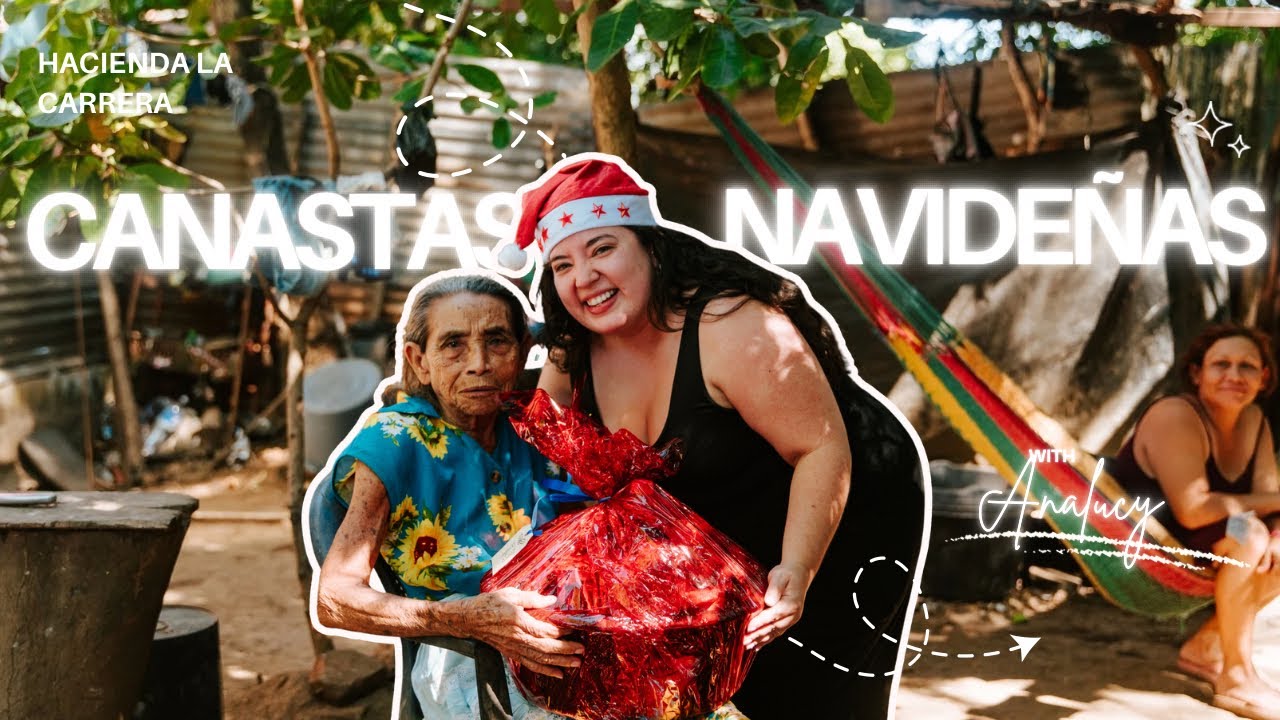 Canastas Navideñas en Canton Hacienda La Carrera, Usulutan El Salvador 