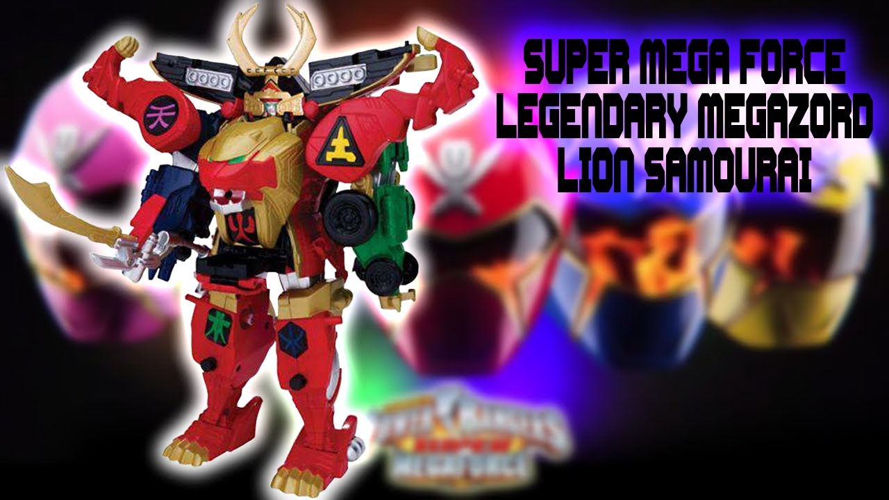 RETRO REVIEW SUPER MEGA FORCE LEGENDARY MEGAZORD LION SAMOURAÏ