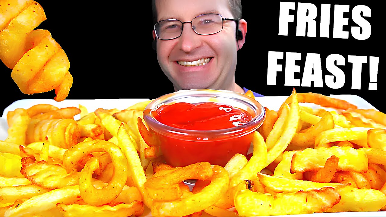 ASMR French Fries Feast 🍟 Mukbang Eating Sounds