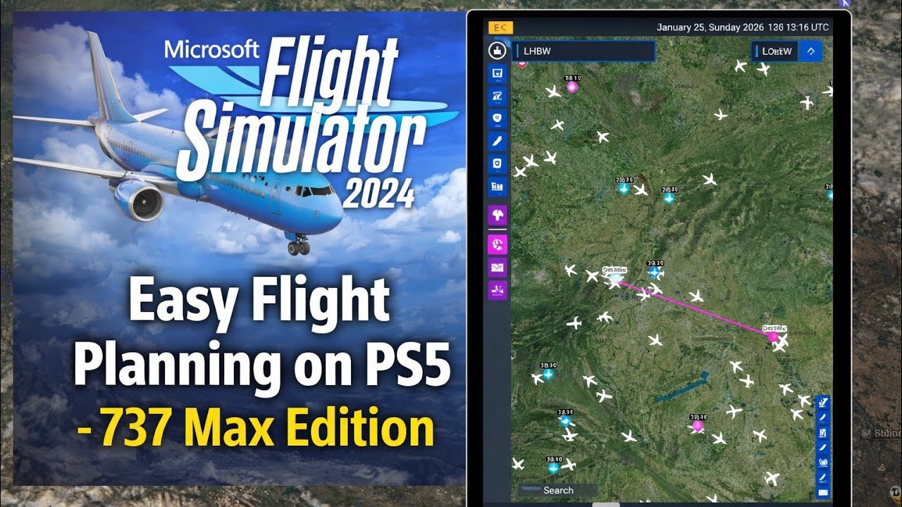 MSFS2024 - how to flightplan on PS5