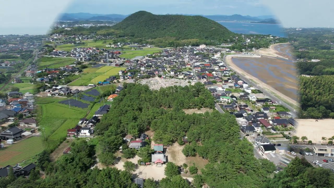 東岐波の絶景・空からぶらり東岐波①（東部方面）ドローン空撮