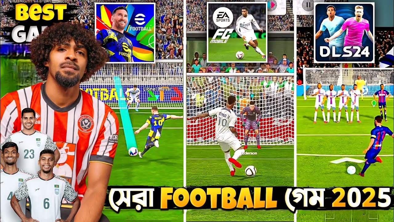 (HOT🔥) Top 5 Best Football Games For Android in 2025 🇧🇩 New High Graphics (Online/Offline)