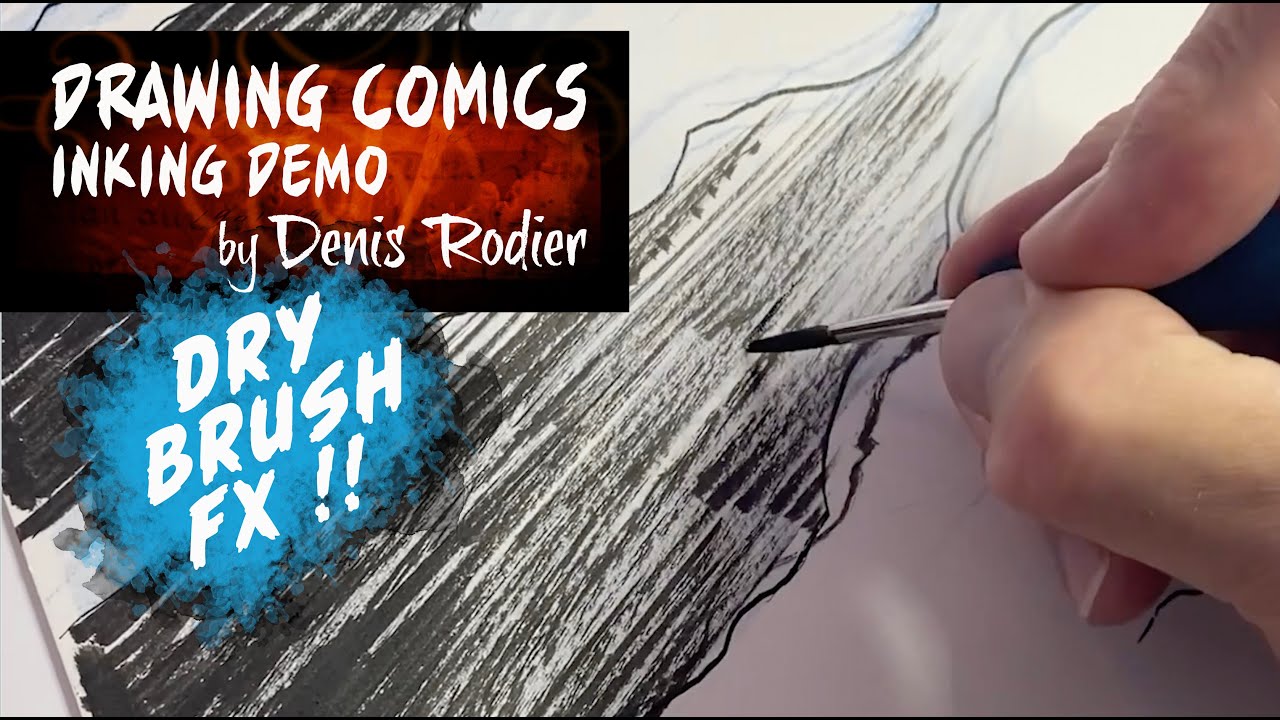 3e KAMERA - Comics Inking Demo / Démo encrage BD
