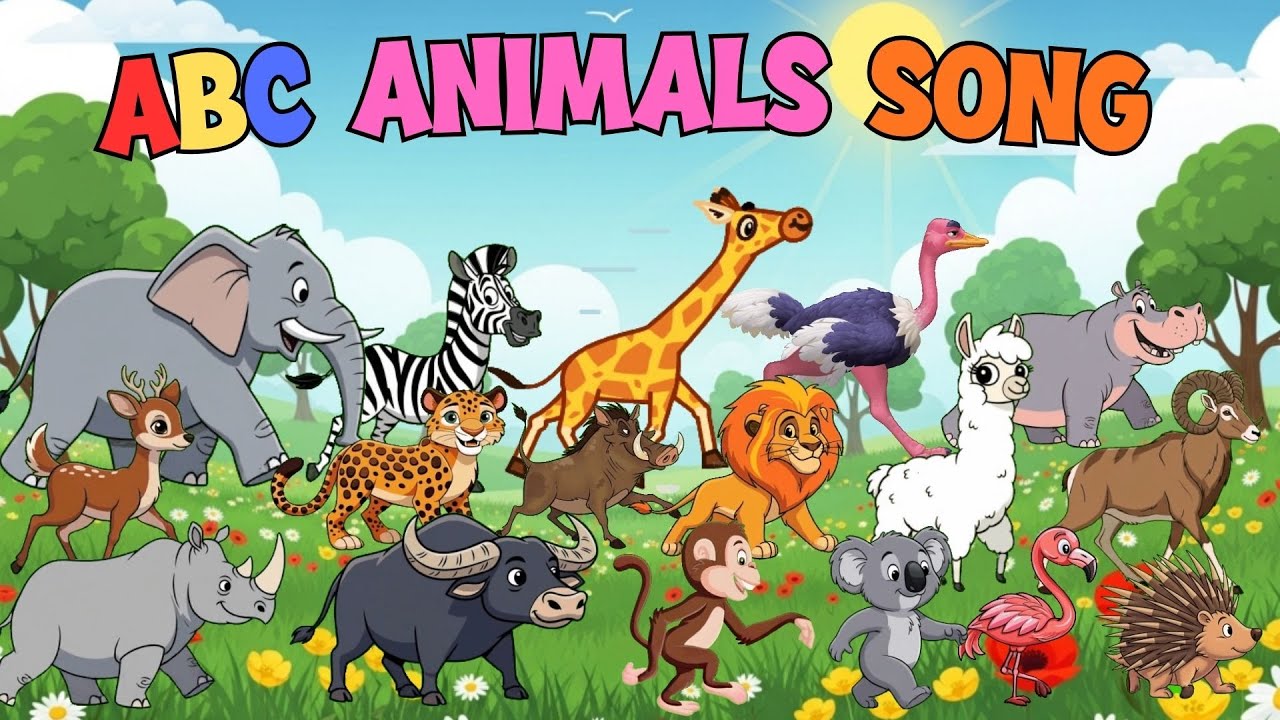Песня ABC Safari «Звуки животных» + «Животные алфавита» 🐘🦒 Учим алфавит с помощью песни про живот...