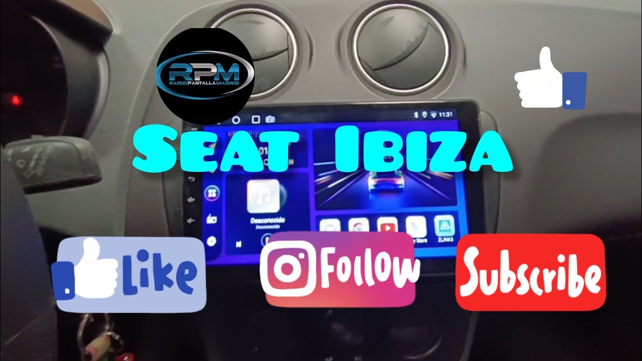 INSTALACIÓN PANTALLA TÁCTIL CON CARPLAY EN SEAT IBIZA