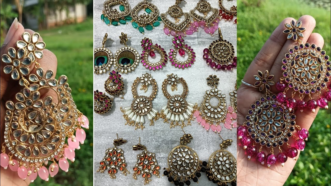 D i y Kundan stone earring making ||എളുപ്പത്തിൽ വീട്ടിൽ ഇരുന്ന് കമ്മലുകൾ ഉണ്ടാക്കാം 