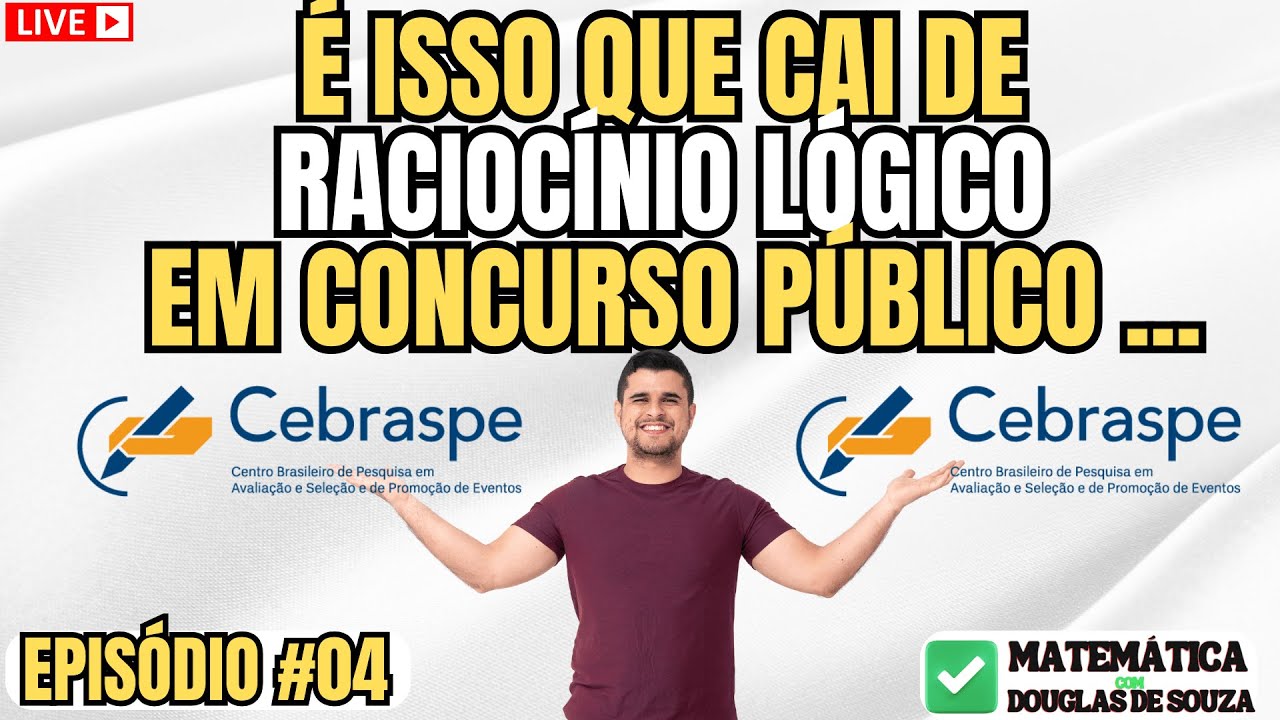 ✅ É isso que cai de Raciocínio Lógico em CONCURSO PÚBLICO | Cespe⭐ AS 5 QUESTÕES QUE MAIS CAEM  #04