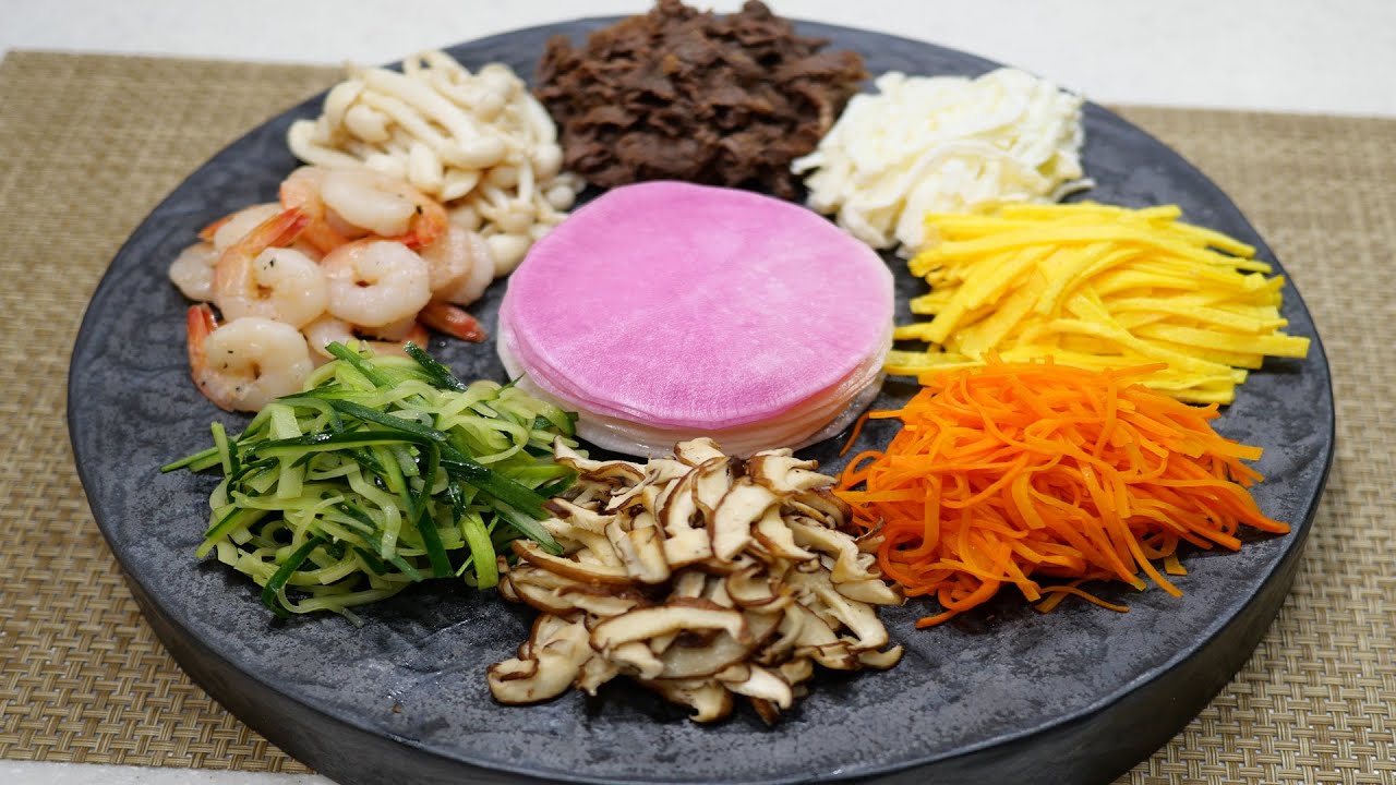 무쌈구절판/천연재료를 넣어 기분좋은 부드러운 단맛의 무쌈 절임소스 비법레시피/추석특집