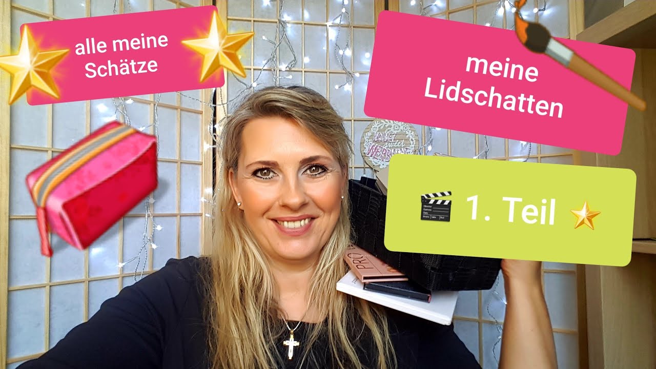 Lidschatten Paletten Sammlung Swatches