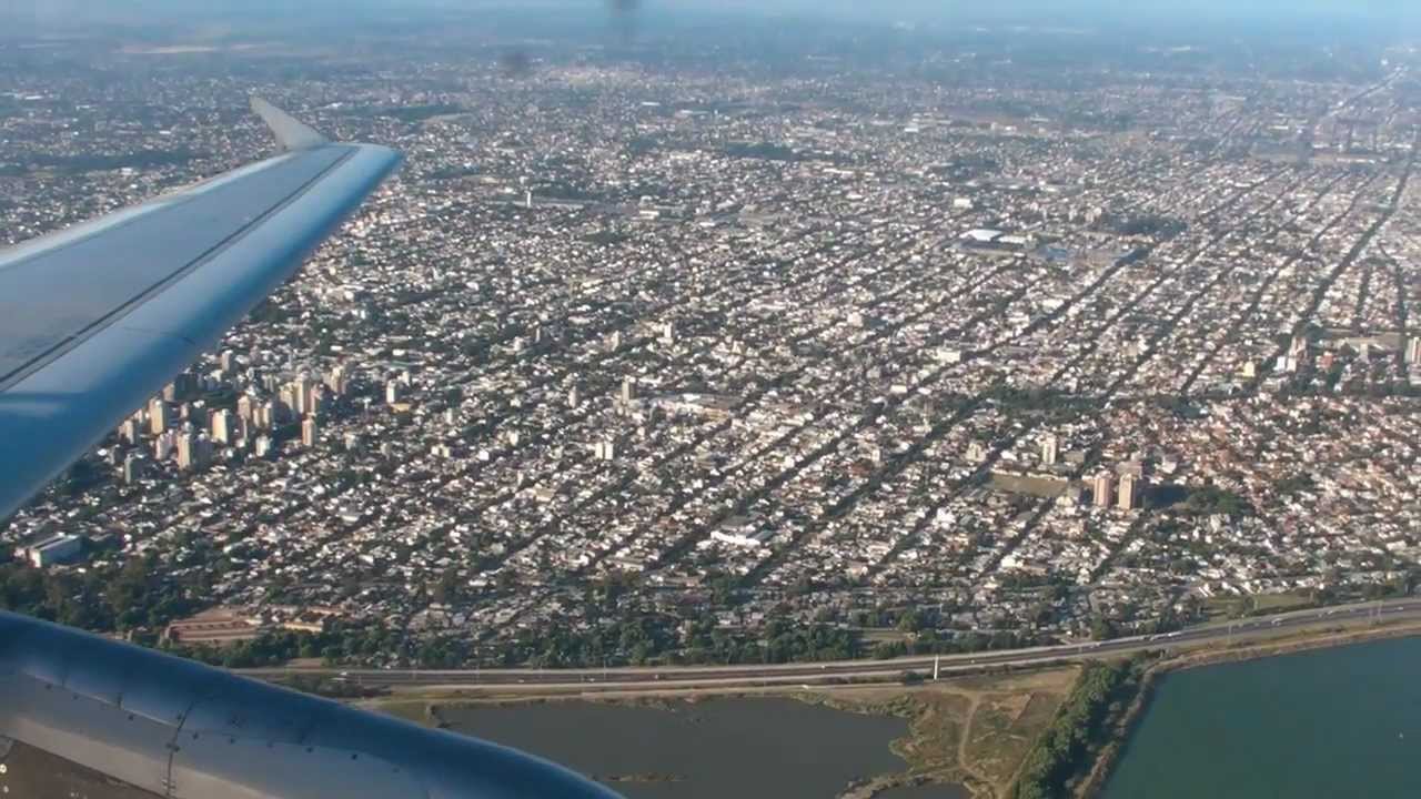LAN Argentina Airbus A320 - Mendoza to Buenos Aires - Amazing sunrise and view of the city