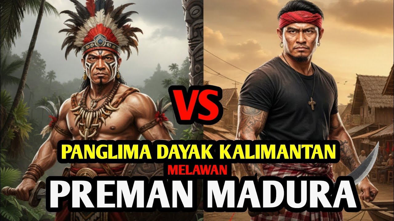 ADU KUAT‼️PREMAN MADURA VS PANGLIMA DAYAK 