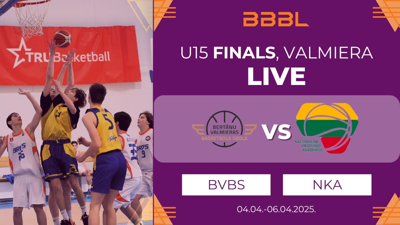 Bertans VBS 2010 vs NKA 2010 | BBBL Boys U15 | Final Stage | Group Phase