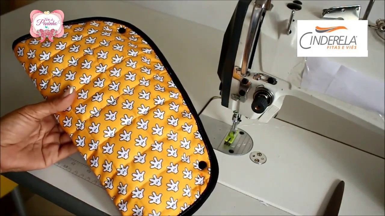 Bolsa para chinelo com molde fácil  de fazer