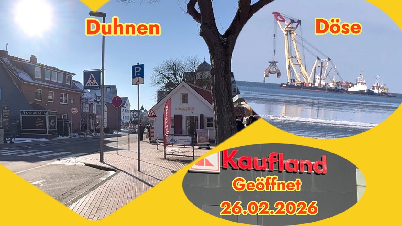 Cuxhaven-Rundblick: Von Duhnen bis zum Alten Fischereihafen u. Kaufland.