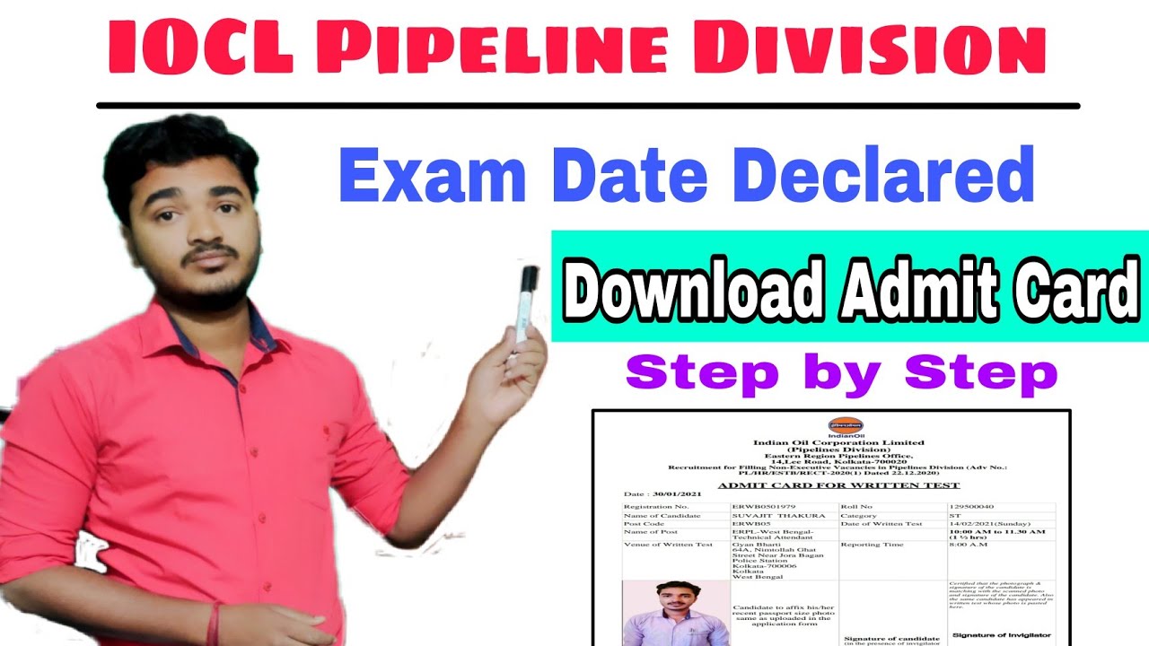 IOCL Pipeline Division Admit Card Released || IOCL Pipeline Division Exam Date Declared || IOCL