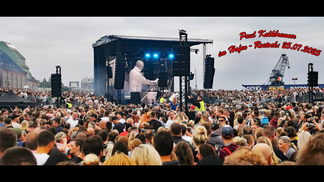 Rostock:  Paul-Kalkbrenner-Konzert. 25.07.2025  Stadthafen Rostock.