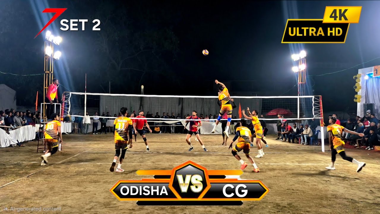 Final Match 🔥 l Set 2 l Bargarh 🏅 Vs Raigarh 💪 l AT📍- Kalahandi ,Odisha Volleyball Match  ✅️