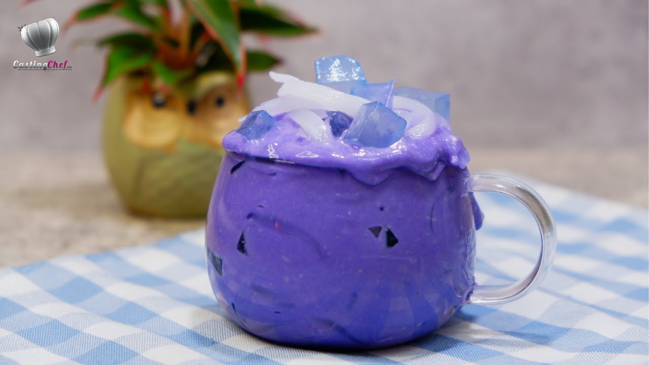 New dessert using 5 ingredients under 5 minutes! | Ube Macapuno Salad