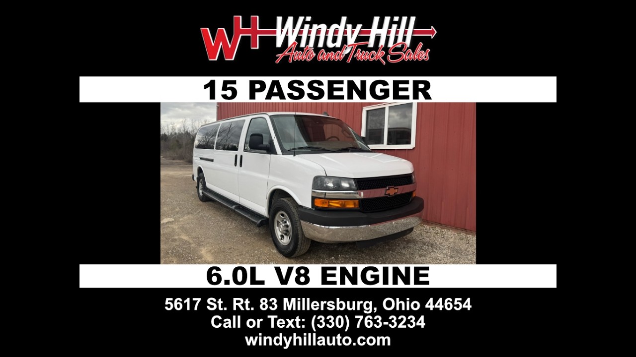 2019 Chevy Express 15 Passenger, Backup Camera! SK#WH2647