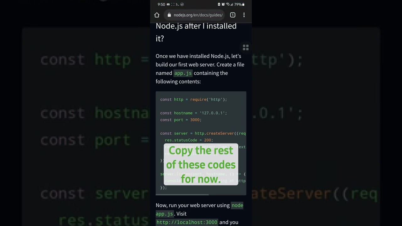 Beginner's Guide: Installing NodeJS on an Android Phone