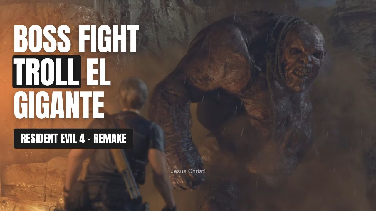 Boss Fight Com Troll El Gigante - Resident Evil 4 Remake