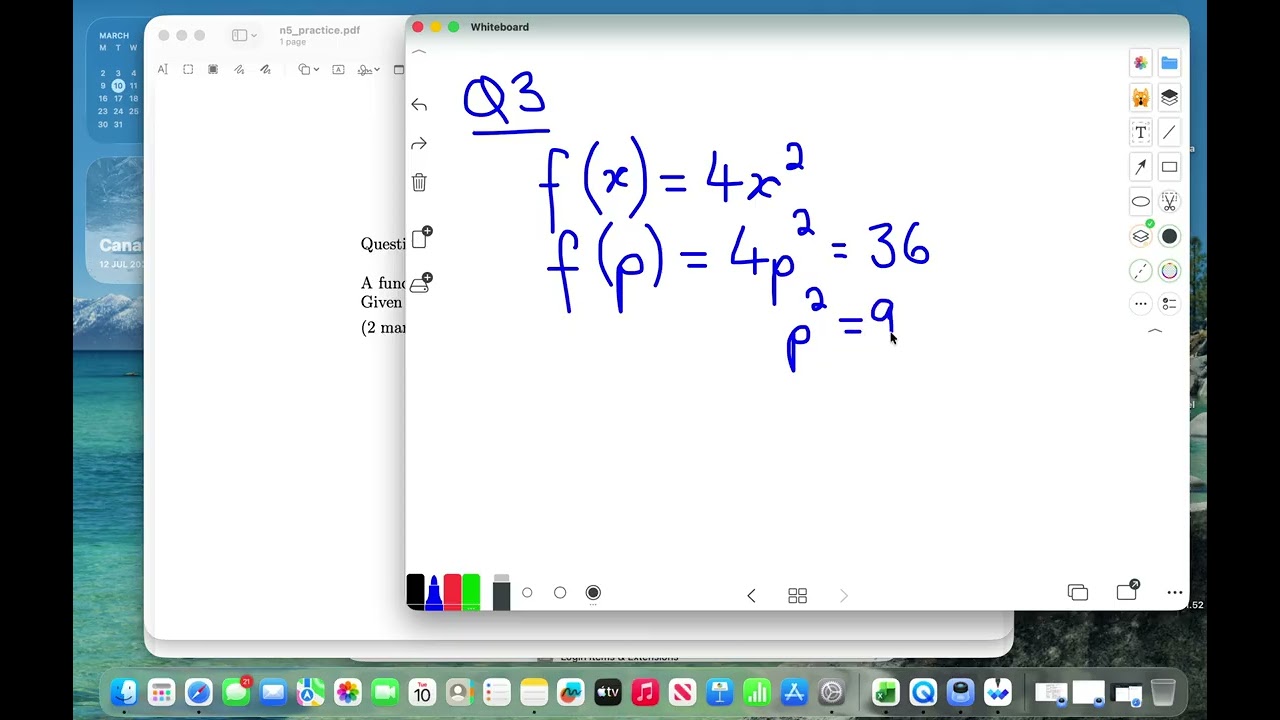 Level A/B - Question 3 - Function notation (No calculator)