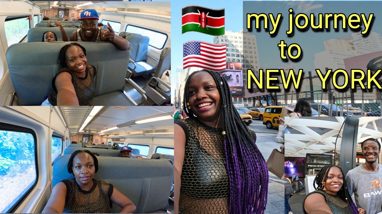 MY JOURNEY TO NEW YORK 🇺🇸  IN THE TRAIN 🚆 😀 I LOVED IT 🇰🇪 🇰🇪
