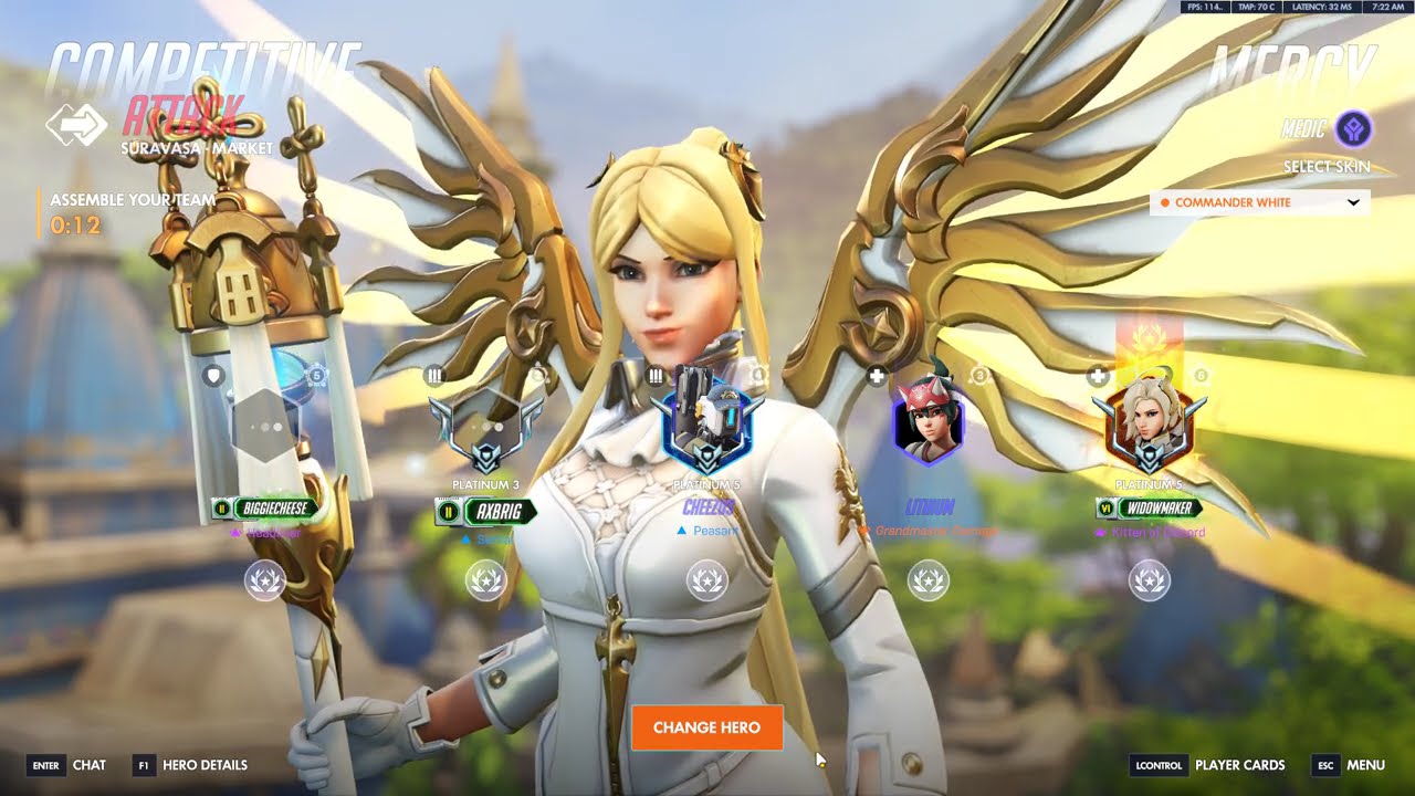 🤍🖤Mercy's New NieR: Automata Collab Skin - Overwatch 🤍🖤