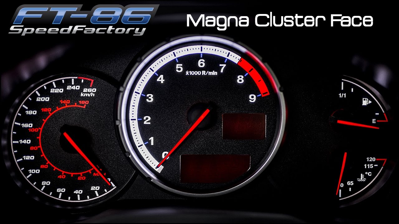 FT86SpeedFactory - Magna Cluster Face Install