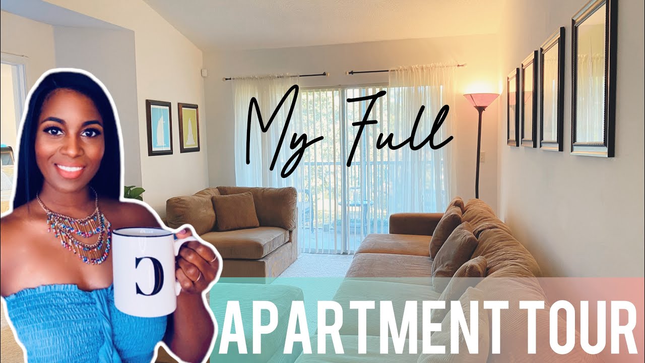 MY FULL APARTMENT TOUR 2021!!! 2 BEDROOM/2 BATH 🏠🌴🔑🛋🍷🍽