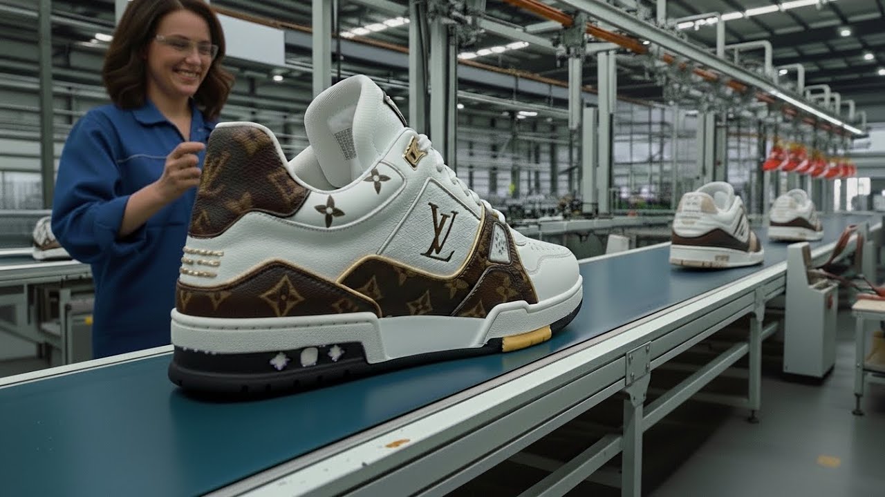 How Louis Vuitton Creates Luxury Sneakers! The Secret Luxury Sneaker Production
