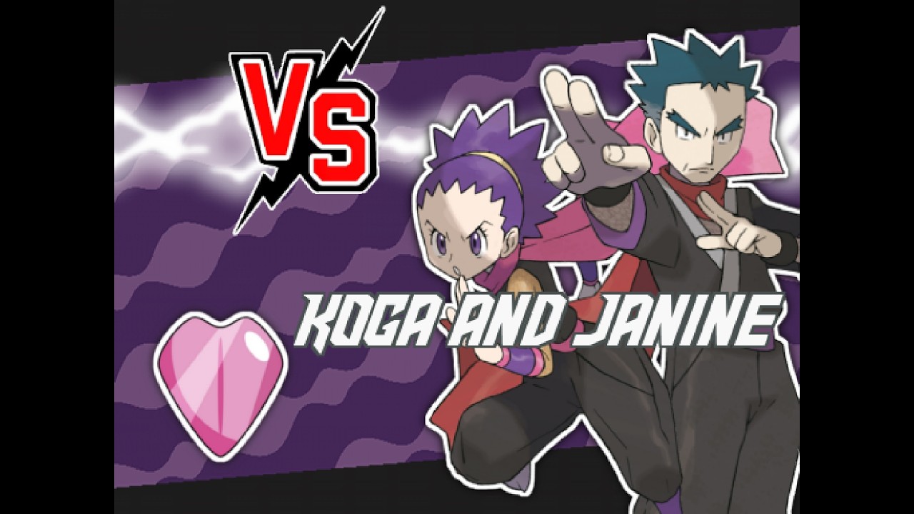 Pokemon Añil • Leader Koga and Janine