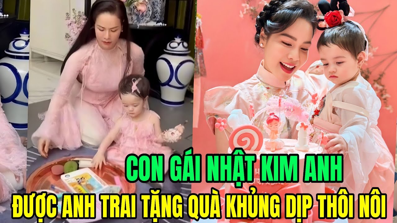 Ái nữ Nhật Kim Anh chọn nối nghiệp mẹ trong ngày thôi nôi, được anh trai tặng quà 
