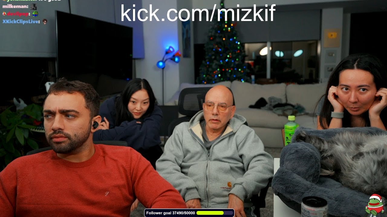 Mizkif plays banned Ye Club Song for his Dad with Alana plugging her ears!