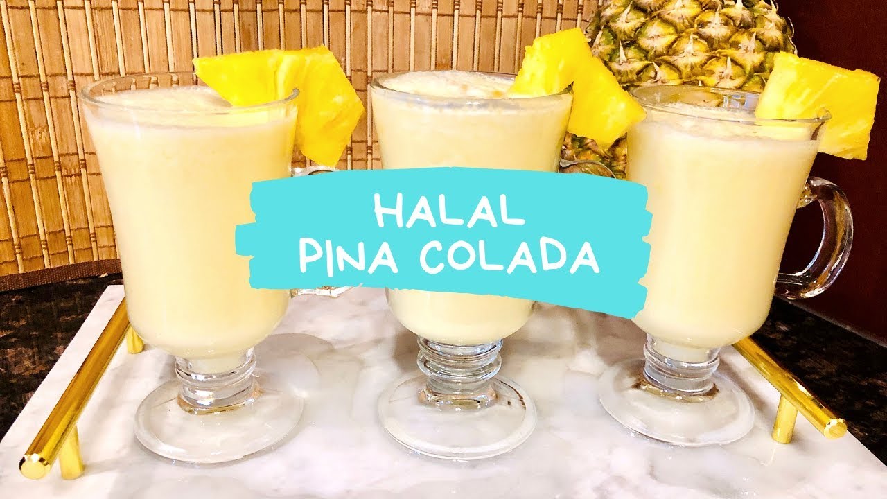Halal and Healthy PINA COLADA Recipe  [VIRGIN COCKTAIL No Alcohol]