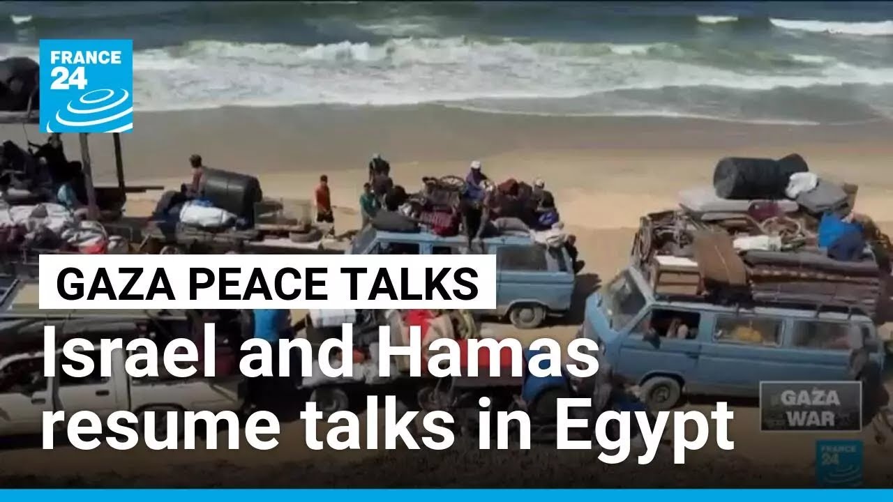 Israel and Hamas resume Gaza ceasefire talks in Egypt &bull; FRANCE 24 English