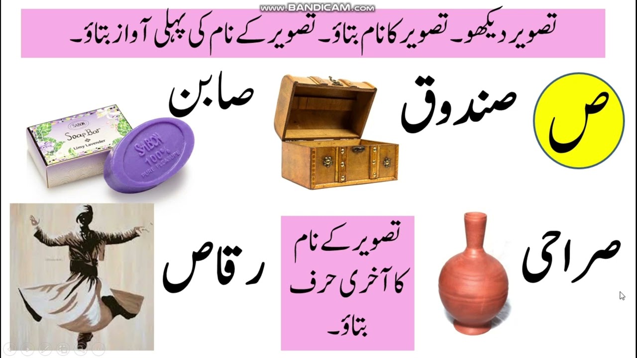 ص ، سے شروع ہونے والے الفاظ | حروف تہجی | @Elearningbyabdurrazque6808 