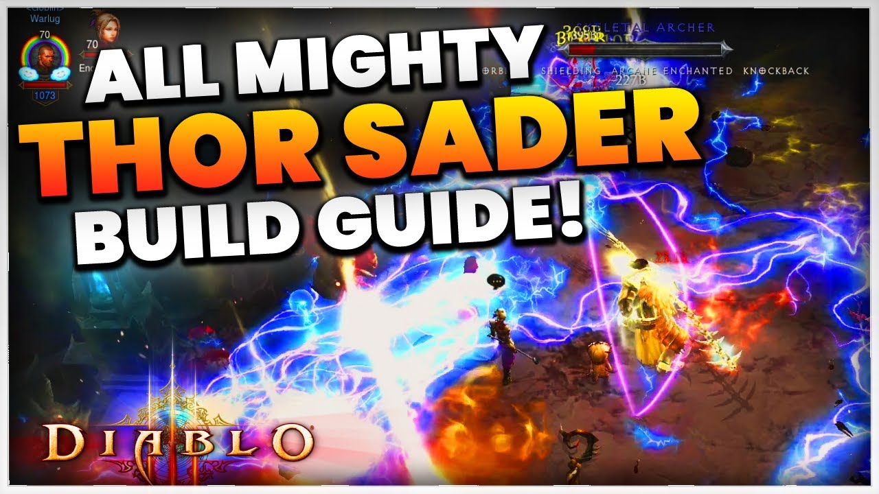 Diablo 3 ALL MIGHTY THOR Crusader AoV Build Guide Season 27! (Saders have Something)