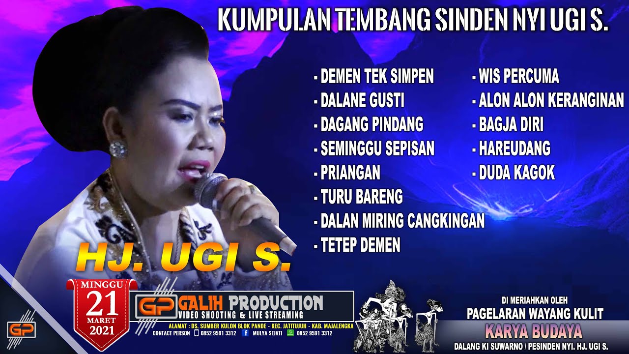 BIKIN NGANTUK.....SUARA EMAS SINDEN NOK UGI S. || KUMPULAN LAGU WAYANG KARYA BUDAYA